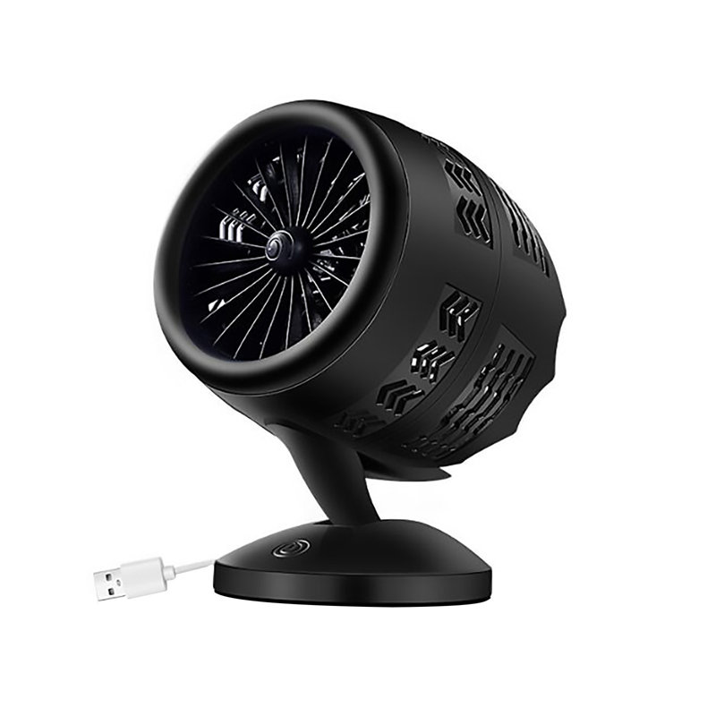 Mini ventilateur turbo à double pales portable USB Kondieu, A