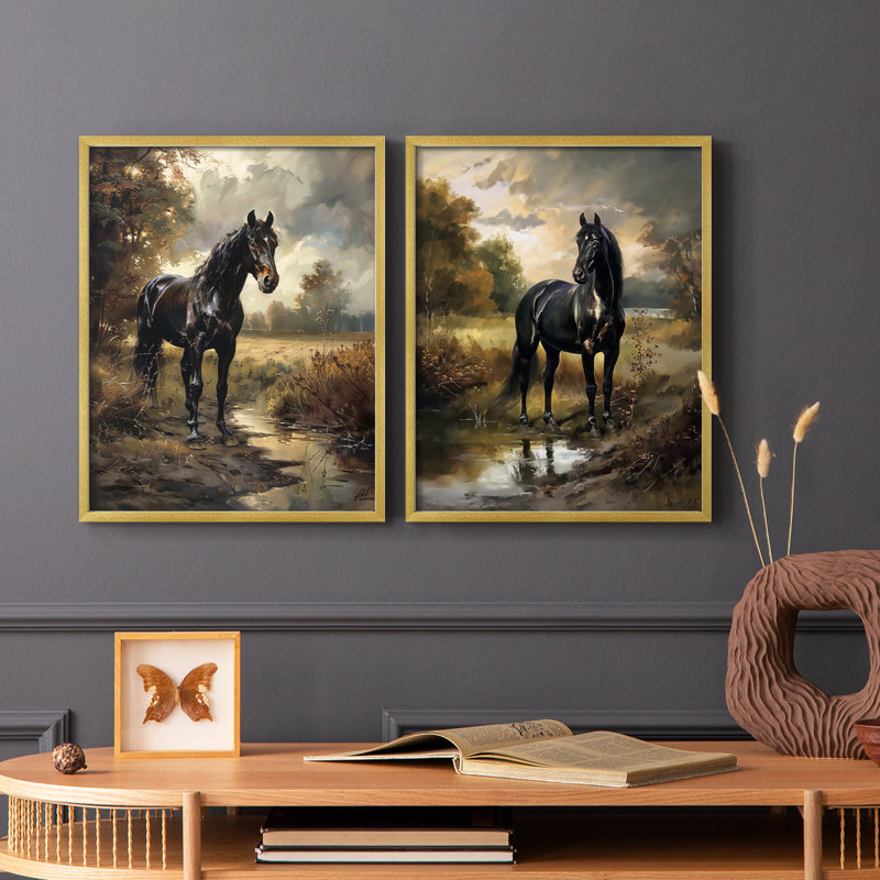 ANIMALS Series CECXIX - reproduction encadrée de qualité supérieure - prête à être accrochée - aucun clou requis - aucun clou requis