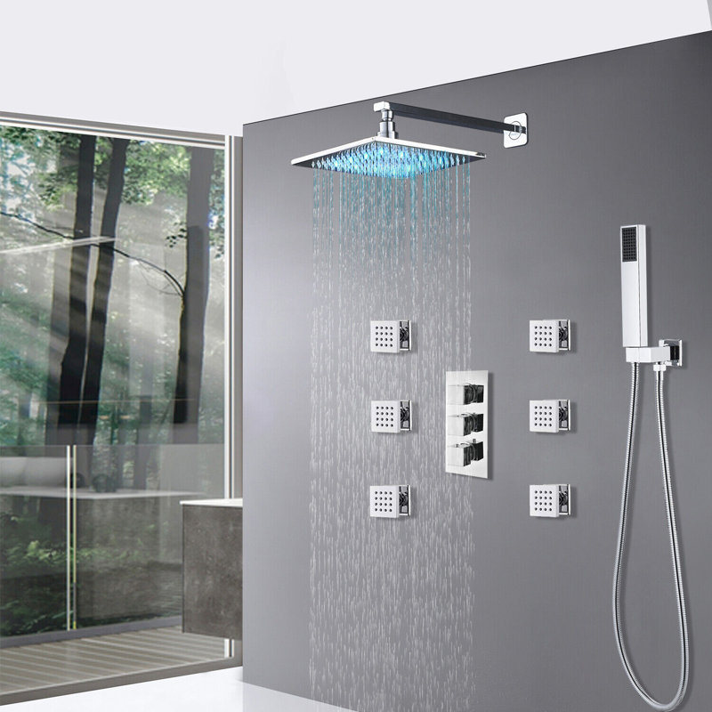 Thermostatic All-In-One Kit with Rough in-Valve