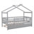 Wooden House Bed With  Trundle-781824790