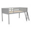 Lit mezzanine simple en bois, gris. Peut être ajusté librement. Fabrication. Pas de sommier tapissier. Lit gris facile à assembler. Fabrication en pin +. À gauche ou à droite. Ressort requis. Conception sécuritaire. Installation-299035916-299035906