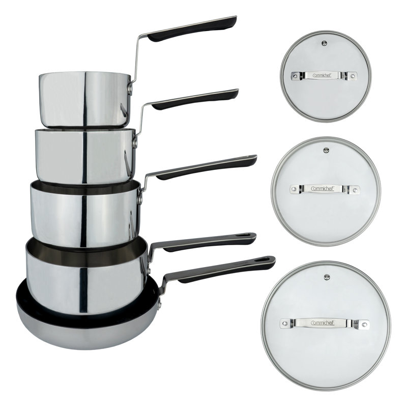 Commichef  5-Piece Cookware Set, Silver