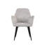 Berlin Modern Upholstered Dining Chair with Black Metal Legs-176274592