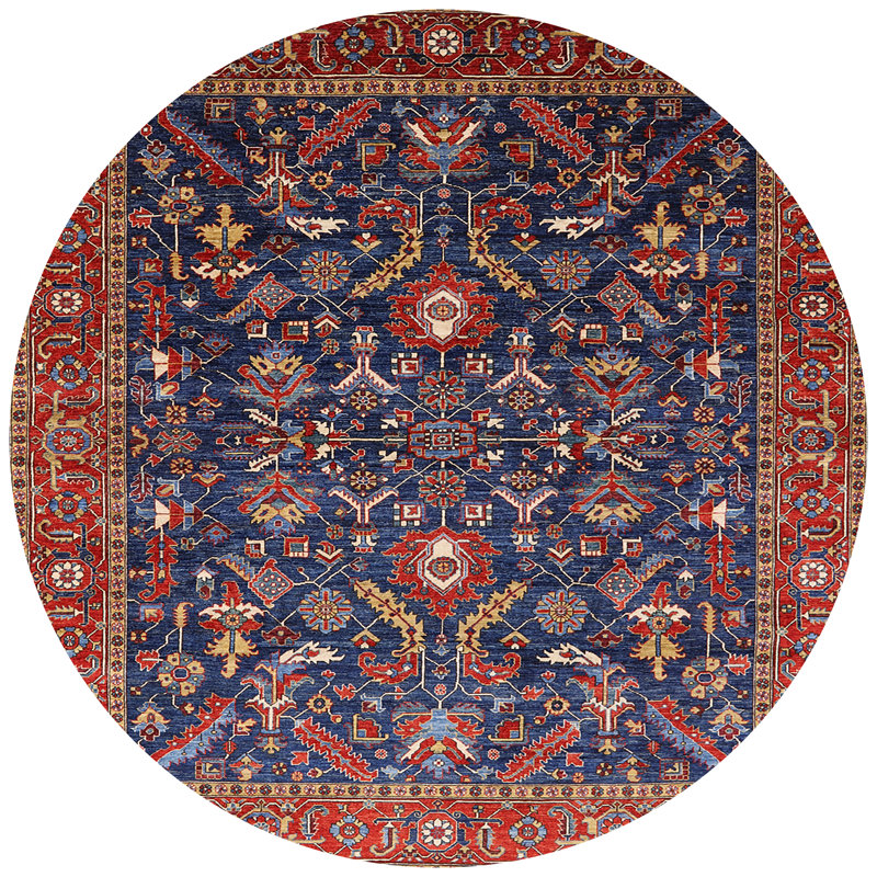 Oriental Indoor Rug, Round 4'