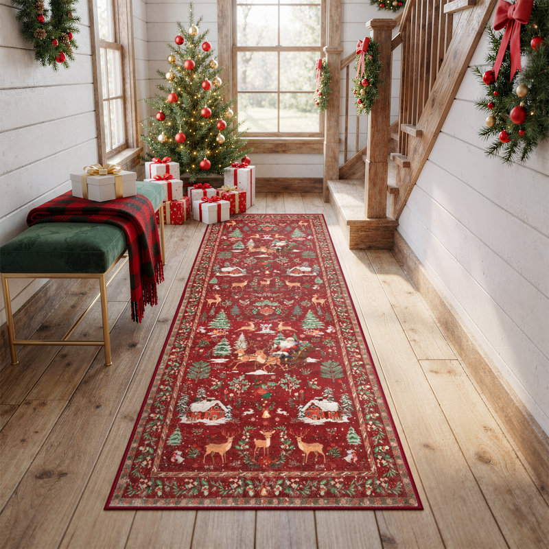 Paillasson Rectangle Laurica, Tapis de couloir 2 pi x 6 pi