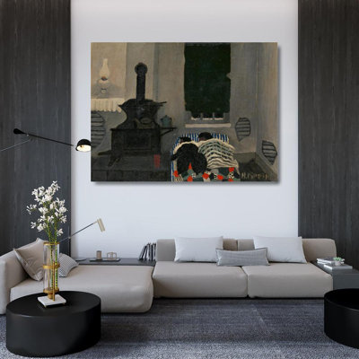 "Asleep" par Horace Pippin - Art mural sur toile tendue avec châssis