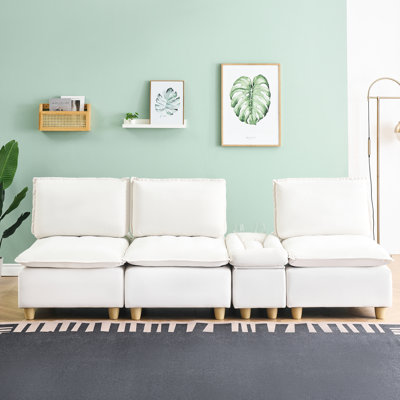 Chic 3 flanelle avec porte-gobelets et option de rangement fonctionnel Compartiment élégant pour le salon