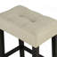 Table de salle à manger brune 4 pièces ensemble de table de salle à manger unique avec 3 tabourets USB capitonnés Beige