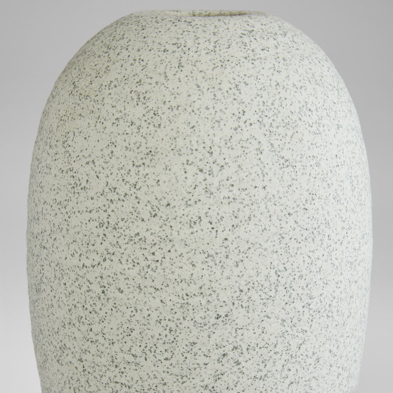 Perennial Handmade Ceramic / Porcelain Table Vase, 13.25" H x 7.25" W x 7.25" D, Celadon