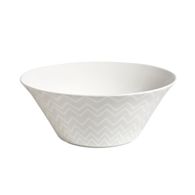 Missoni Salad Bowl ZIG ZAG  White Diam. 10.5" X 4.3"