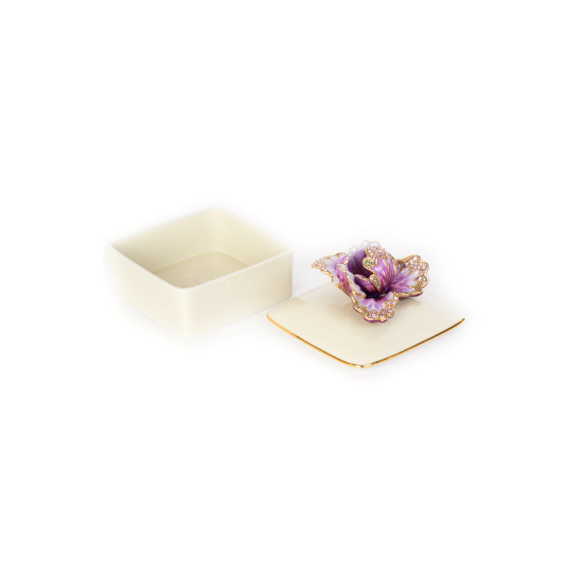 Boîte en porcelaine tulipe