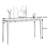 Black Walnut Solid Wood Entryway Console-106687023