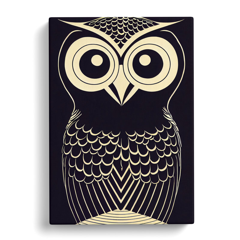 An Eccentric Owl - Wrapped Canvas, 50cm H x 35cm W x 3cm D