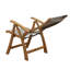 Chaise de patio pliante en teck Shirk