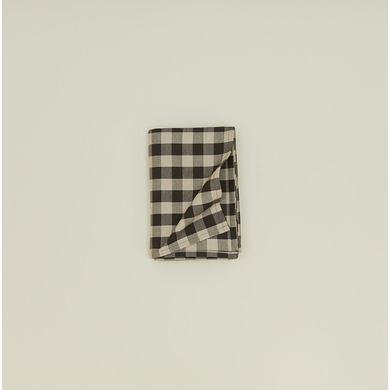 Nappe Essential Gingham, Noir / gris clair