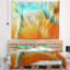 Tapisserie Macro Render Structure jaune orange-28499485