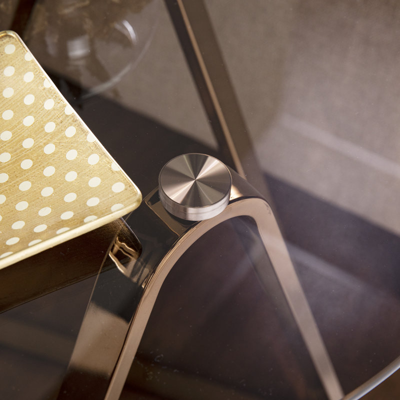 Table de bout en verre