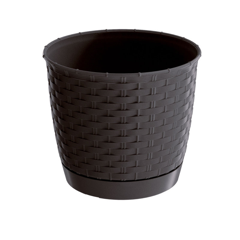 Petty Pot Planter, Umber, 13 cm H x 15 cm W x 15 cm D