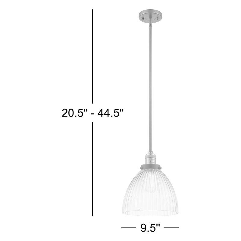 Montrose 1 - Light Single Pendant, No Bulb Included, Matte Black