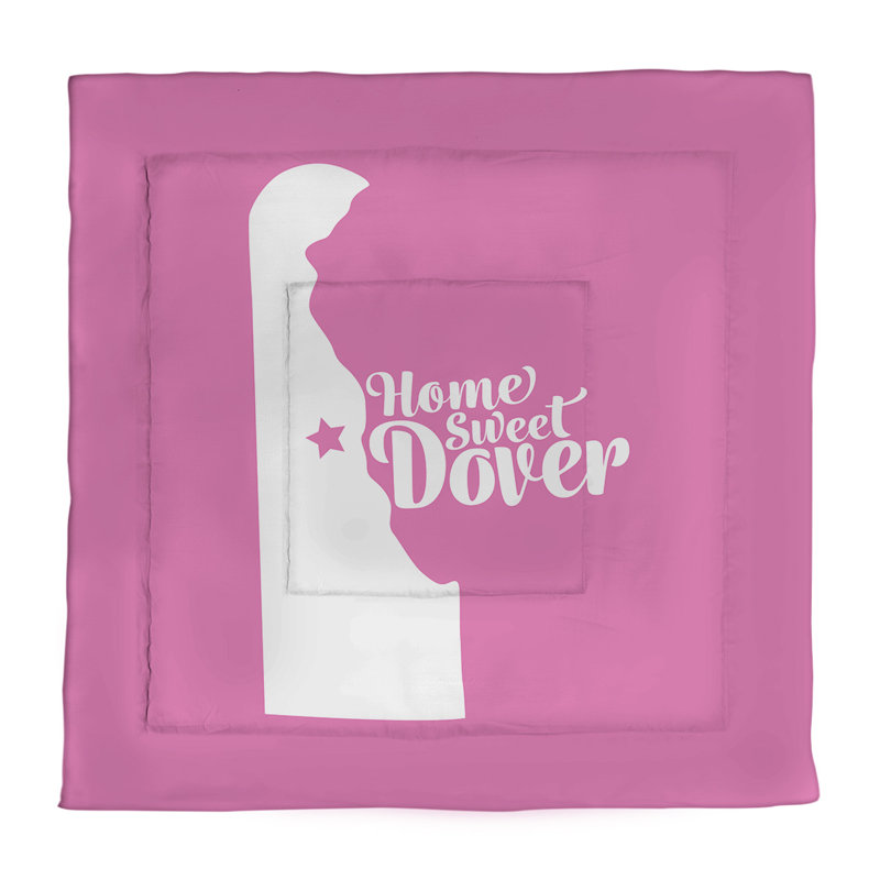Delaware Modern & Contemporary Polyester Percale Comforter, Queen Comforter, Pink