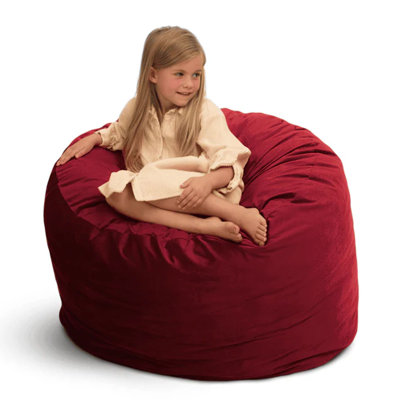 Bean Bag Chair, Oversized Indoor Comfy Lounger, Suede