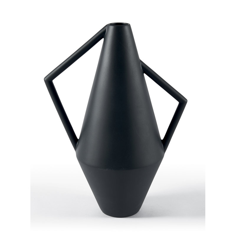 Ceramic Floor Vase, Black