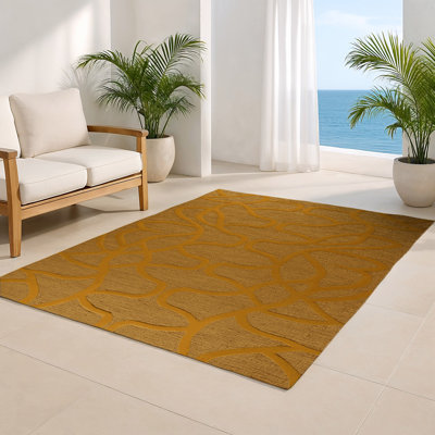 Tapis brun intérieur et extérieur Trellis