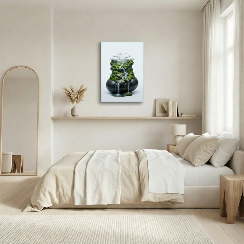 Ensemble de 1 tableau sur toile représentant un paysage naturel, 48"H x 36"W, Wrapped Canvas