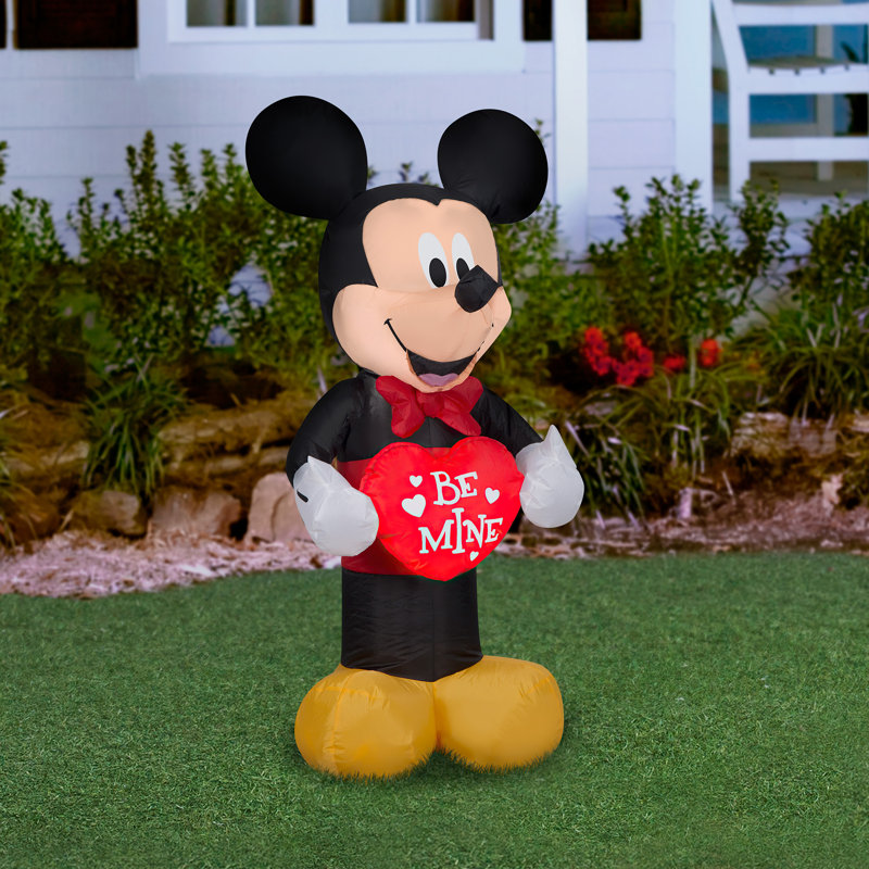 National Tree Company 42" Inflatable Valentines Mickey Mouse