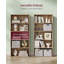 Bookshelf, 5-Tier Bookcase, Storage Shelving Unit, Display Shelf With Open Compartments, Adjustable Storage Shelves, For Living Room, Home Office, Bedroom, Cloud-1092581777-1092581776