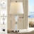 Touch Control Table Lamp For Bedrooms 3 Way Dimmable White Drum Shade Modern Bedsides Nightstand Lamp Set Of 2 With 2 USB Charging Port(Bulbs Included)-1638520894-1656611998