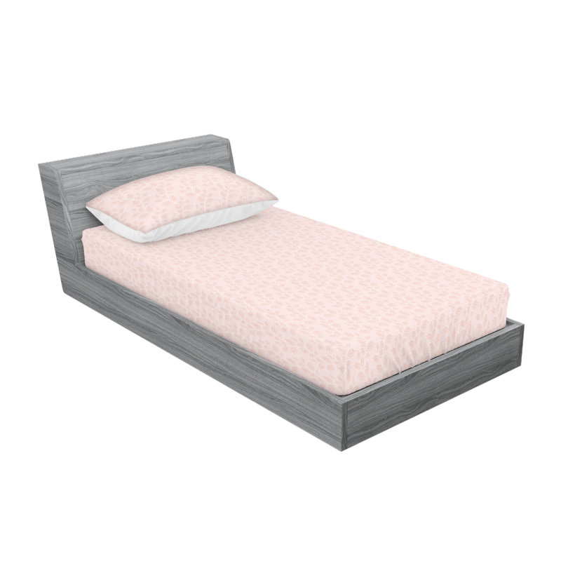 Twin XL Beige Checkered Microfiber Sheet Set