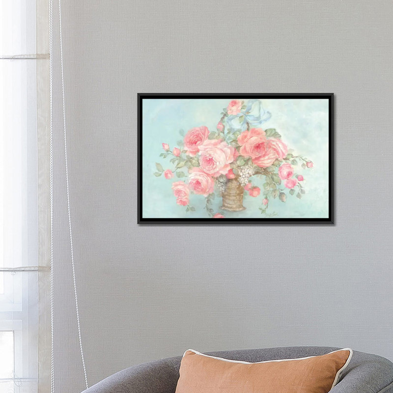 Mère - reproduction d'art sur toile, H 18 po x l 26 po x P 1,5 po, Toile avec cadre noir, Pas de tapis