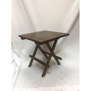 20'' Solid Wood Square Folding Table