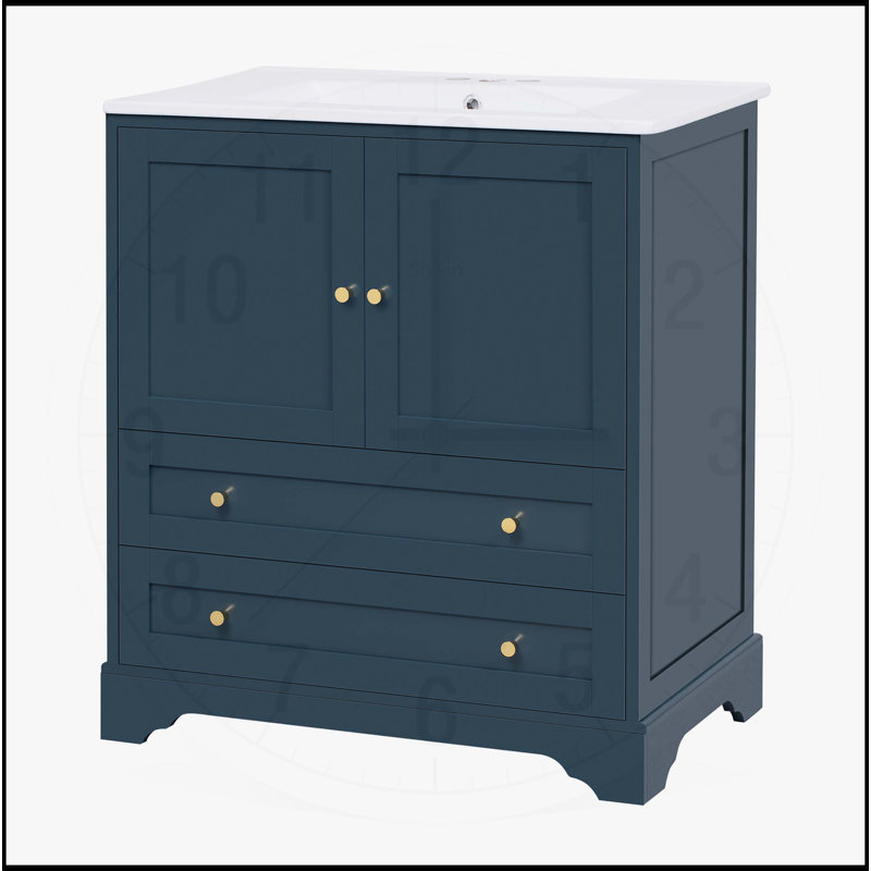 Meuble-lavabo 30 po avec lavabo en céramique