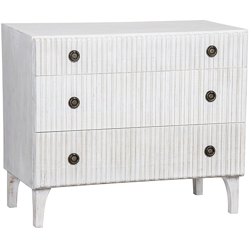 Daryl 3 - Drawer Dresser, White Wash