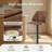 Swivel Upholstered Adjustable Height Counter & Bar Stool With Footrest-1544997413