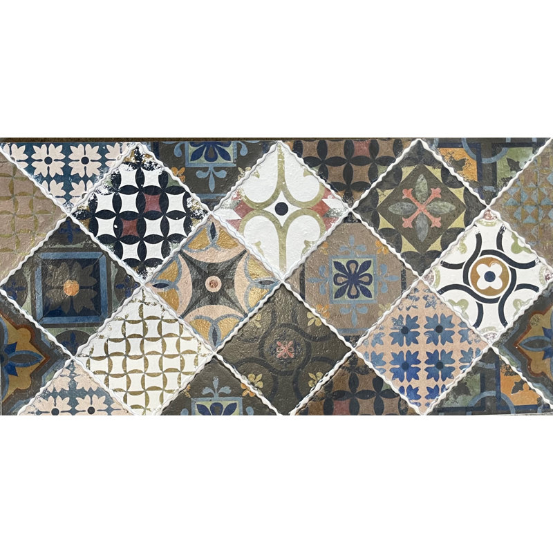 Palma 12" x 24" Ceramic Patterned Tile