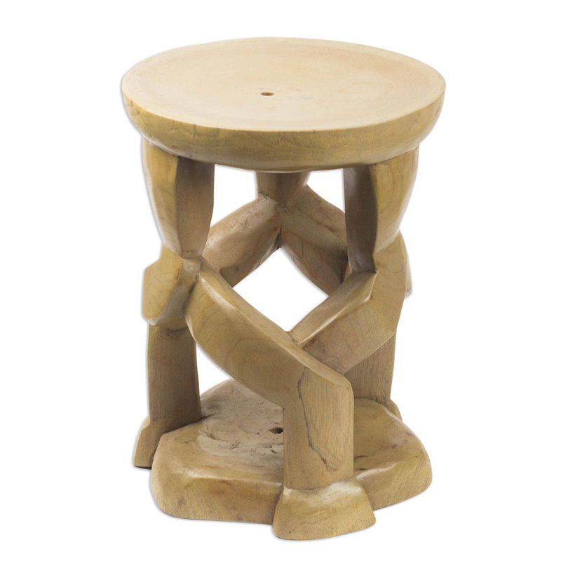 Minard Solid Wood Accent Stool