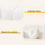 Canapé moderne de 84,6 pouces avec deux coussins décoratifs, tissu en polyester à poils longs texturé litchi doux pour la peau-68780243-68780241-68780246