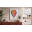 Geometric Hot Air Balloon Retro - Wrapped Canvas-1885294929-1885294940