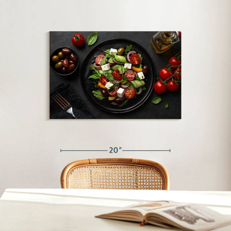 Yarlin Zesty Greek Salad, 16" H x 24" W