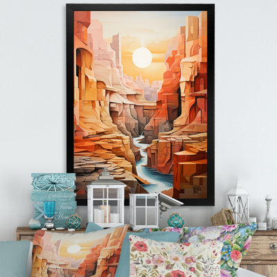 «Abstract Canyon Desert Storm II», reproduction sur toile