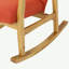 Chaise berçante en bois massif