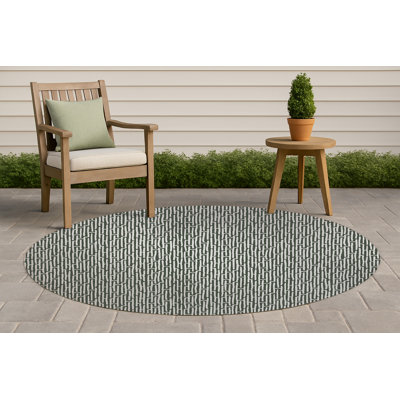 Twilight Labyrinth Non-Slip Outdoor Rug