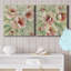 Peony Garden I - 2 pièces, reproduction d'art sur toile tendue-133466996