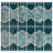 Montego Porcelain Mosaic Tile in Blue/Green/Beige