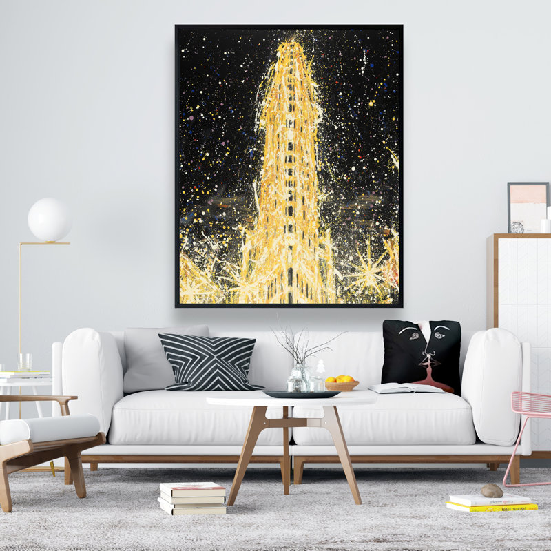 Abstract Flatiron Building Canvas - Bedroom Decor Art Print