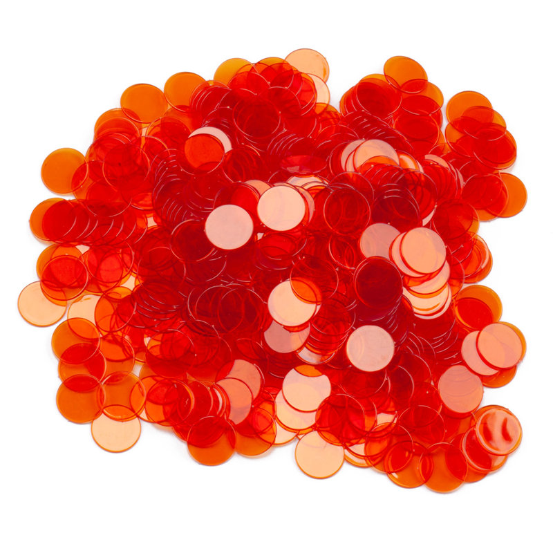 Marqueur de bingo 3/4 po transparent, Orange