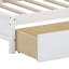 Lit de jour simple en bois avec tiroirs, tablette et ports de chargement USB-1470166099